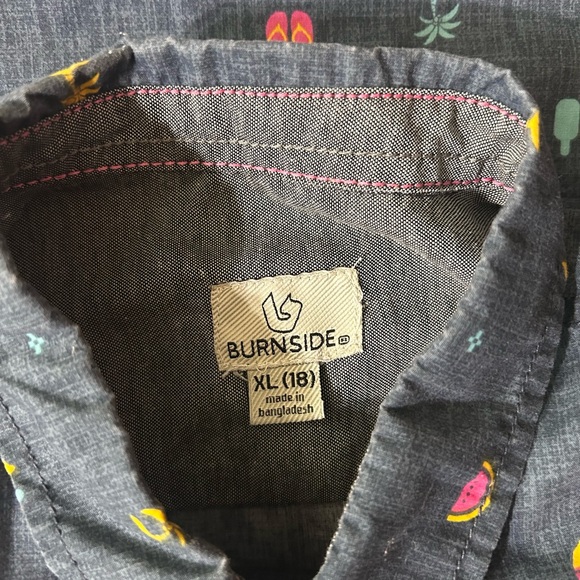 Burnside Short Sleeve Button Up Shirt - Picture 4 of 4